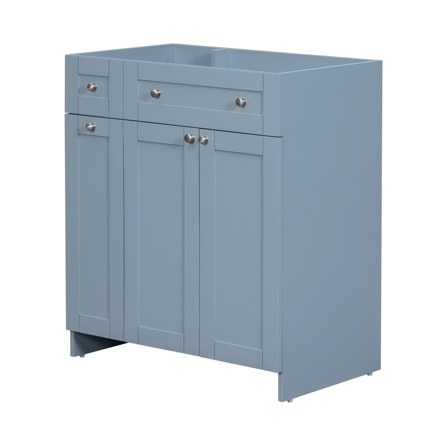 [Cabinet Only] 30" Bathroom vanity-Blue(Sink not included)