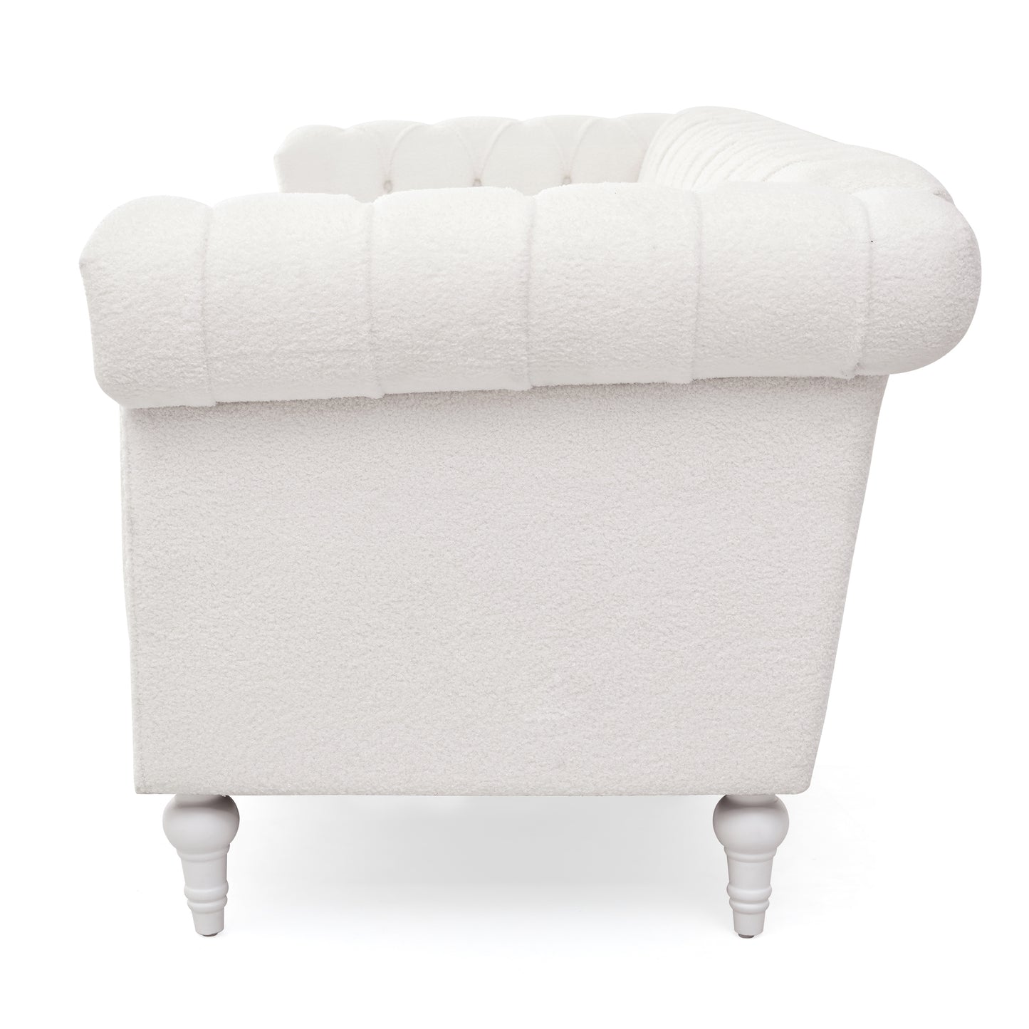 Traditional Bubble Nails Square Arm Sofa with Removable Cushions