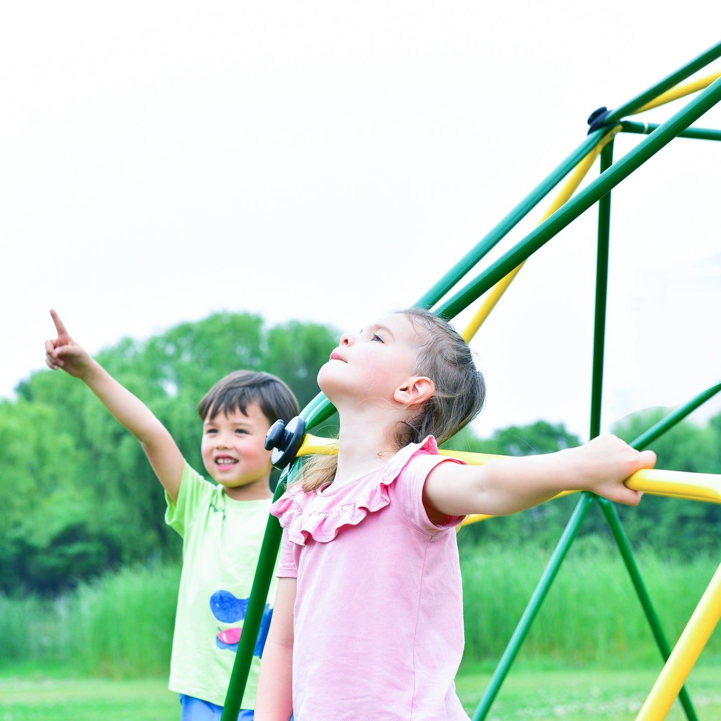 Colorful 12ft Kids Playground Climbing Dome