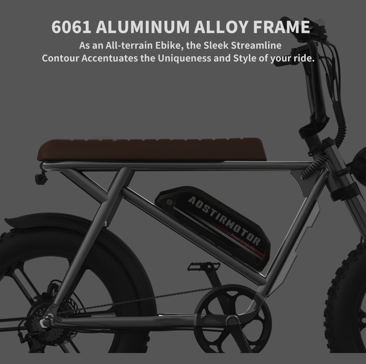 AOSTIRMOTOR new pattern Electric Bicycle 750W Motor 20" Fat Tire With 48V 13AH  Li-Battery