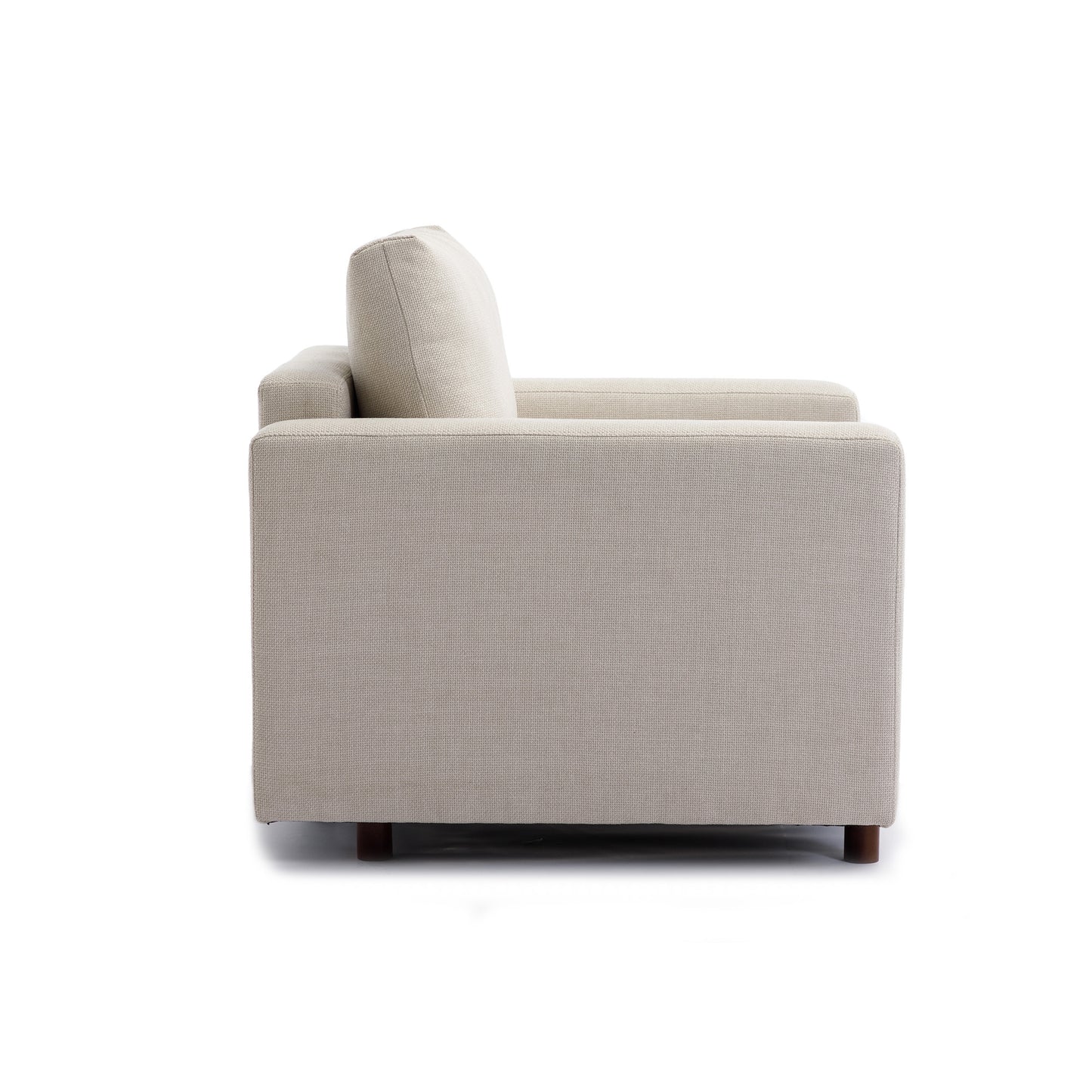 Single Seat Module Sofa Sectional Couch,Cushion Covers Non-removable and Non-Washable,Cream