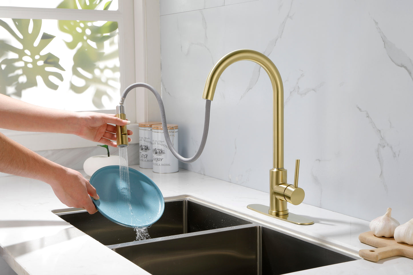 Kitchen Faucet with Pull Down Sprayer