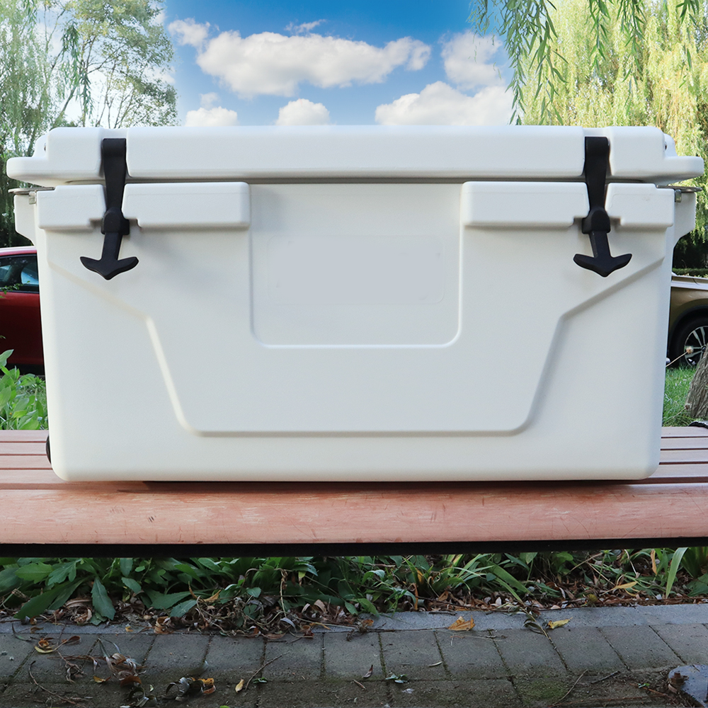 Portable White Outdoor Camping Picnic Fishing Cooler Box 65QT