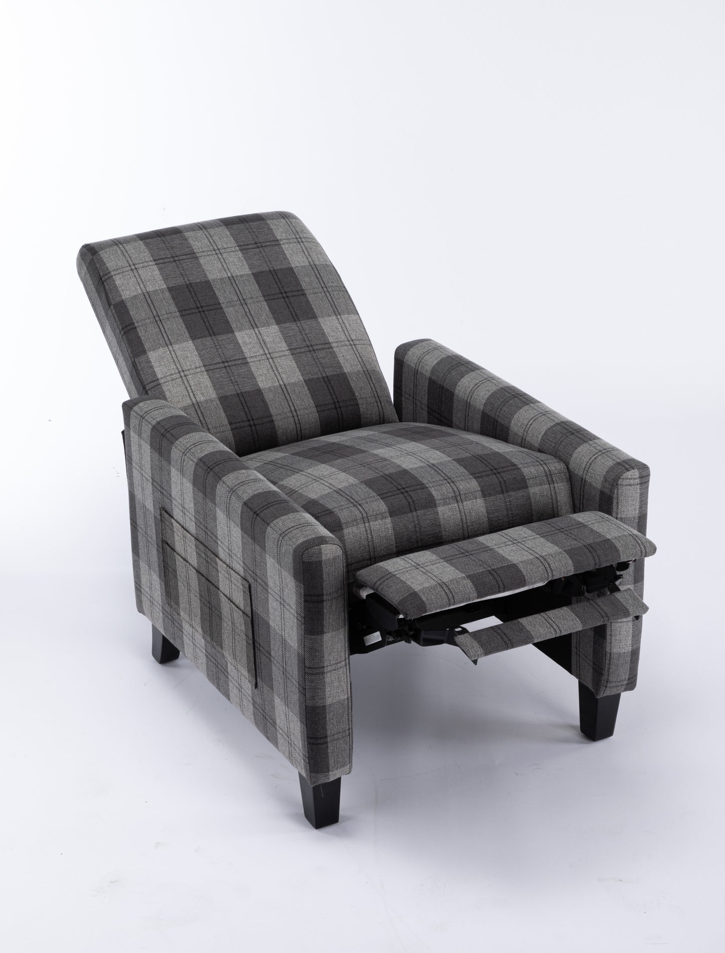 Grey recline chair,The cloth chair is convenient for home use, comfortable and the cushion is soft,Easy to adjust backrest Angle