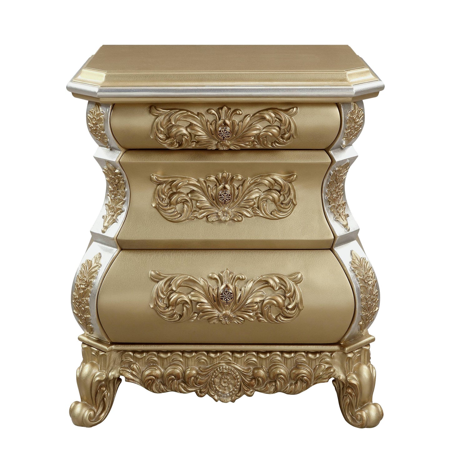 Seville Nightstand, Gold Finish BD00452