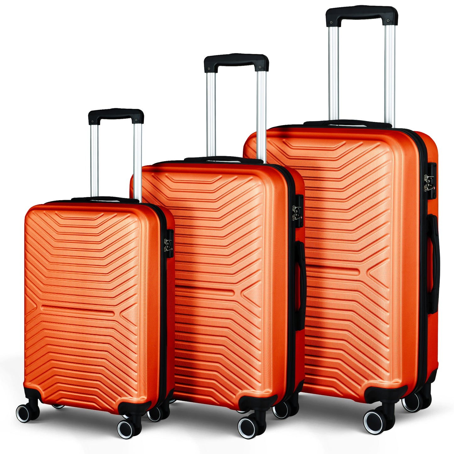 Luggage Sets Expandable ABS Hardshell 3pcs Clearance Luggage Hardside Lightweight Durable Suitcase sets Spinner Wheels Suitcase with TSA Lock 20in/24in/28in