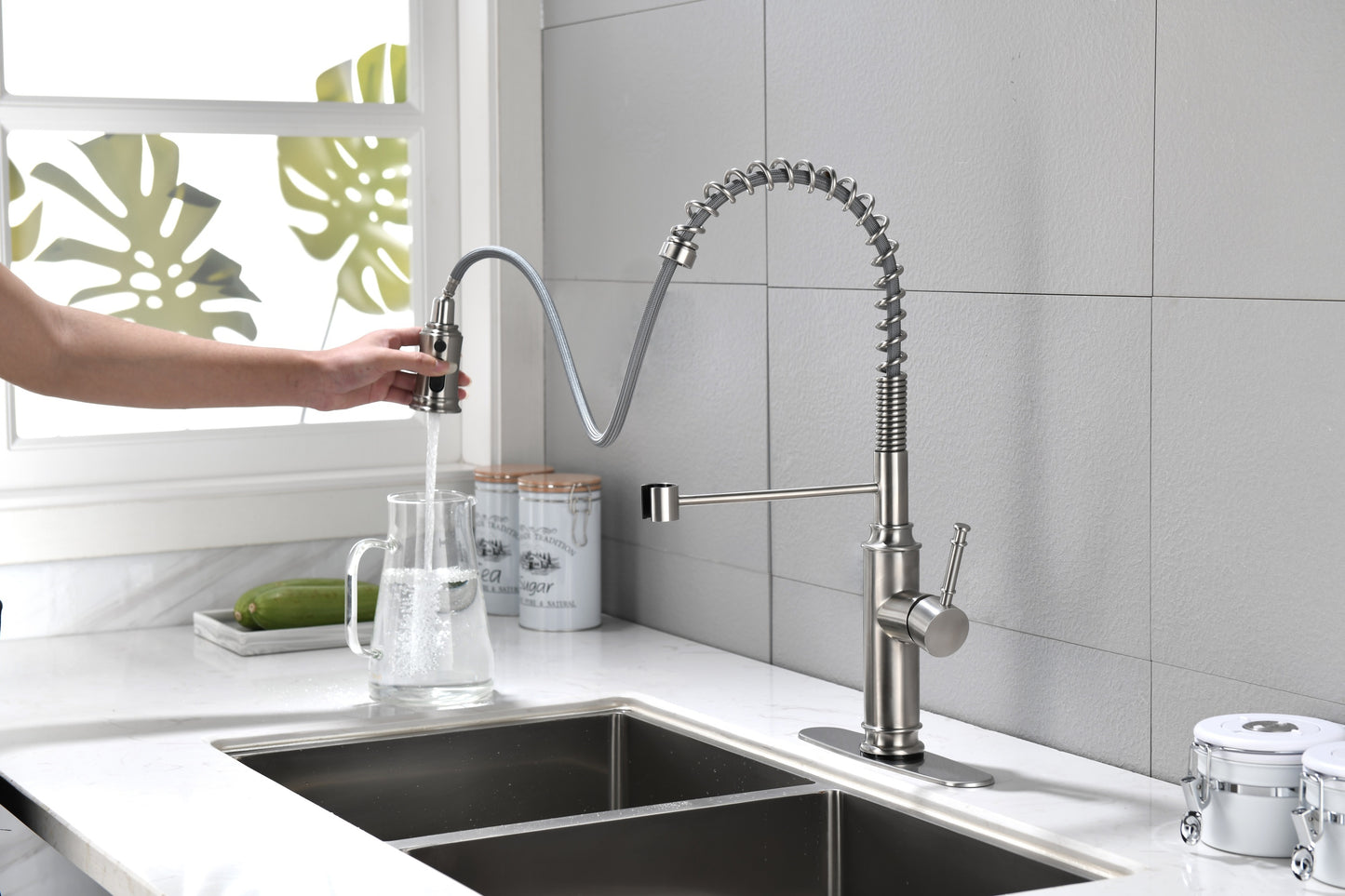 Touch Kitchen Faucet with Pull Down Sprayer