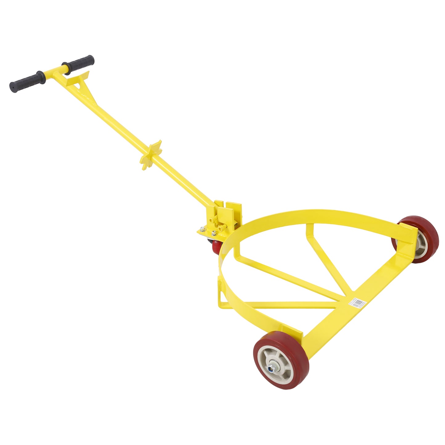 55 Gallon Drum Dolly 1pk - 1200 lb Capacity Oil Barrel Drum Roller Cart - Low Profile Steel Oil Drum Caddy