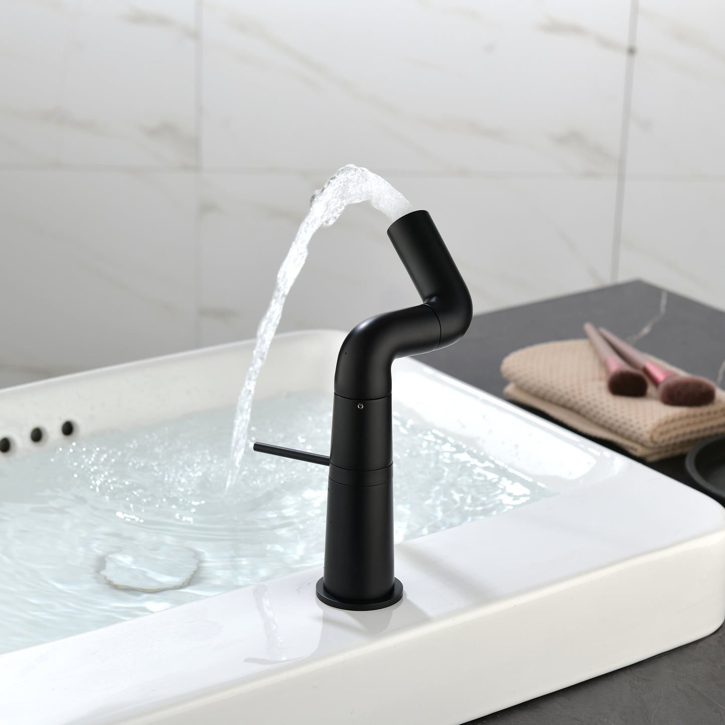 Stylish Matte Black Bathroom Faucet