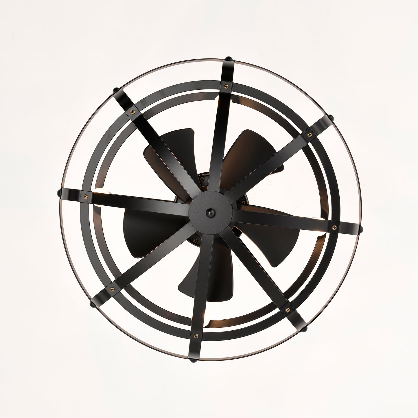 Bladeless Industrial Ceiling Fan with Reversible Motor and Remote Control