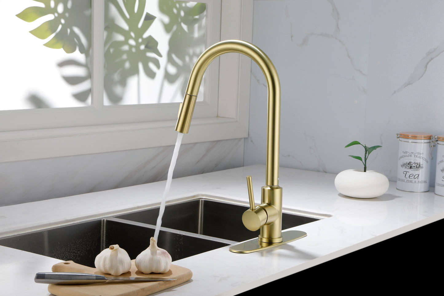 Kitchen Faucet with Pull Down Sprayer