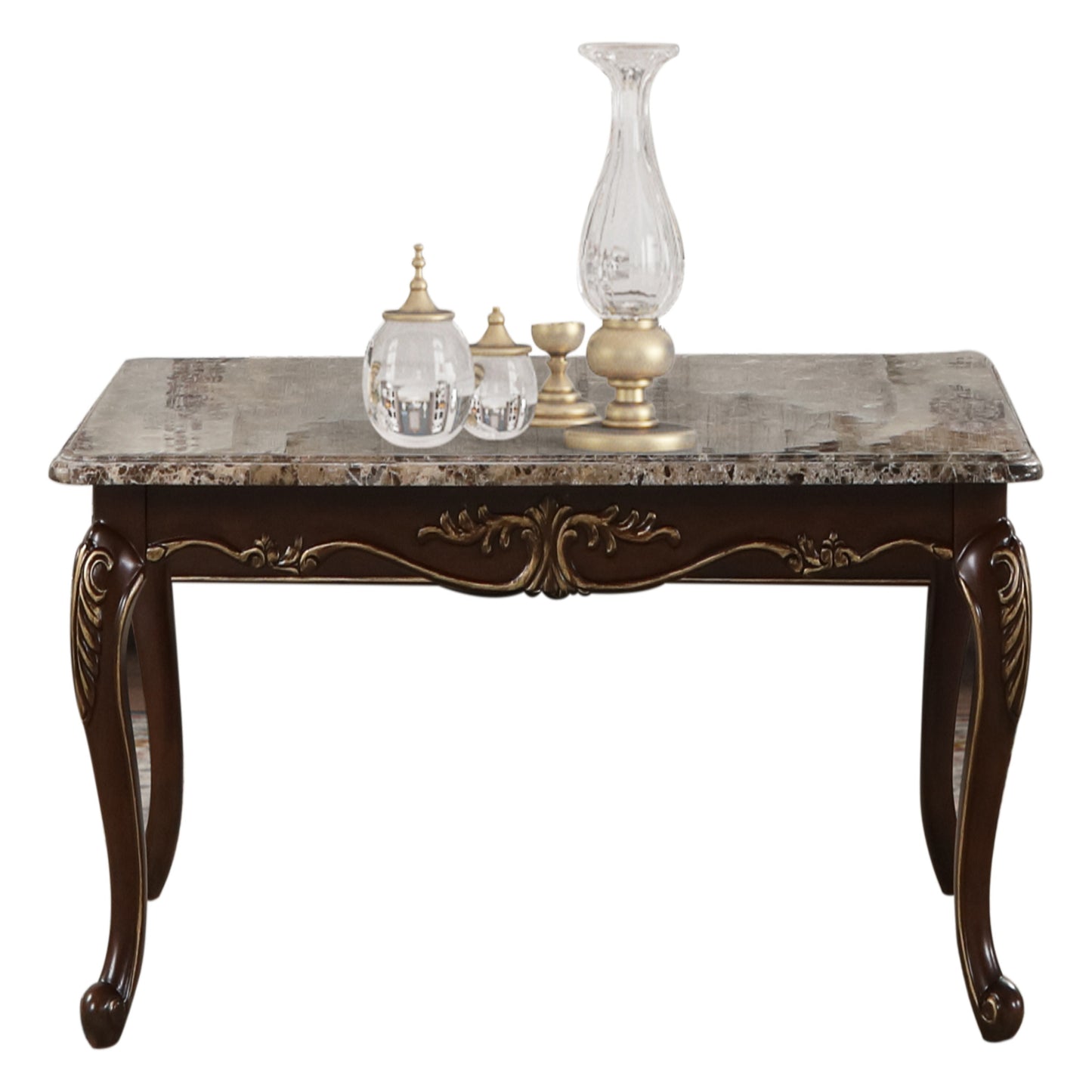 Regal Marble-Topped Coffee Table