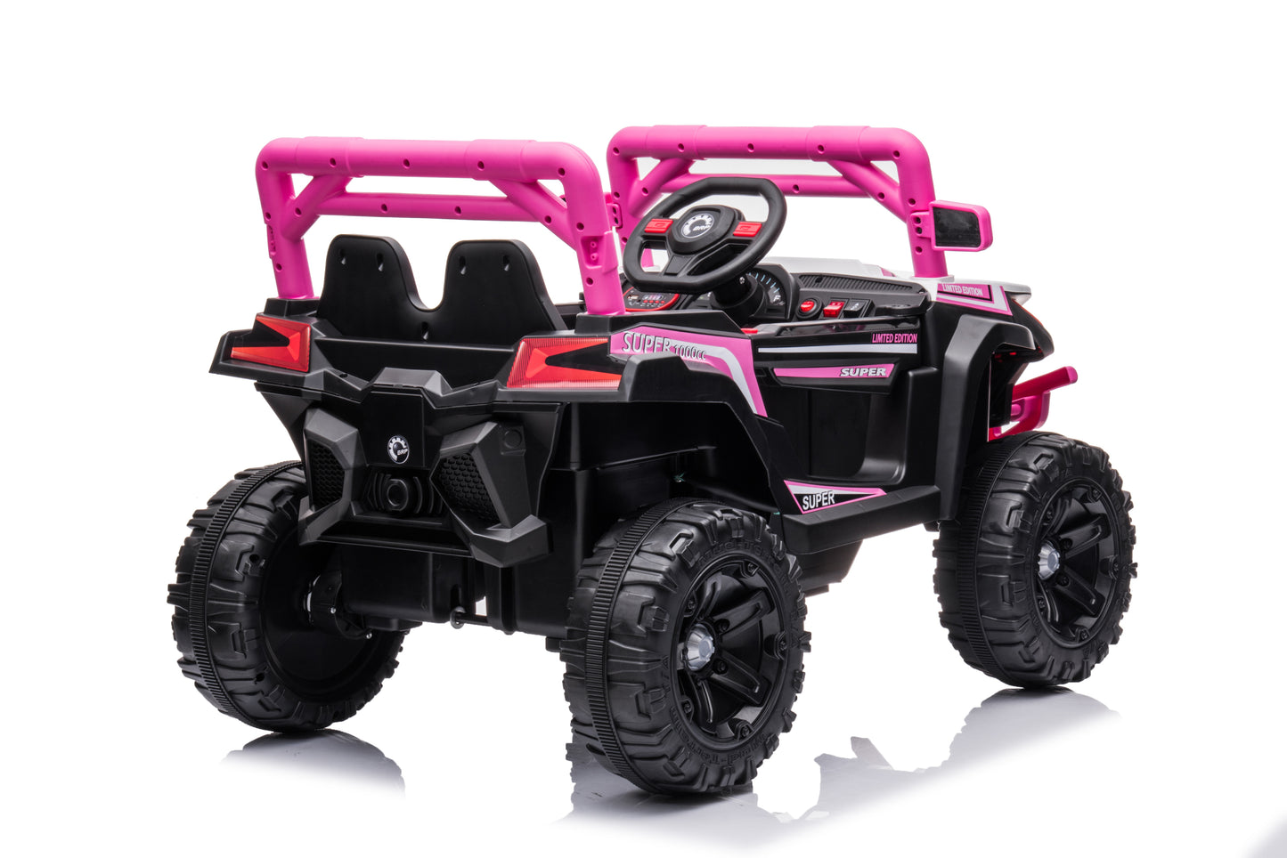 12V7A*1 30W*4 Pink Kids Ride On Car with Remote Control and Music