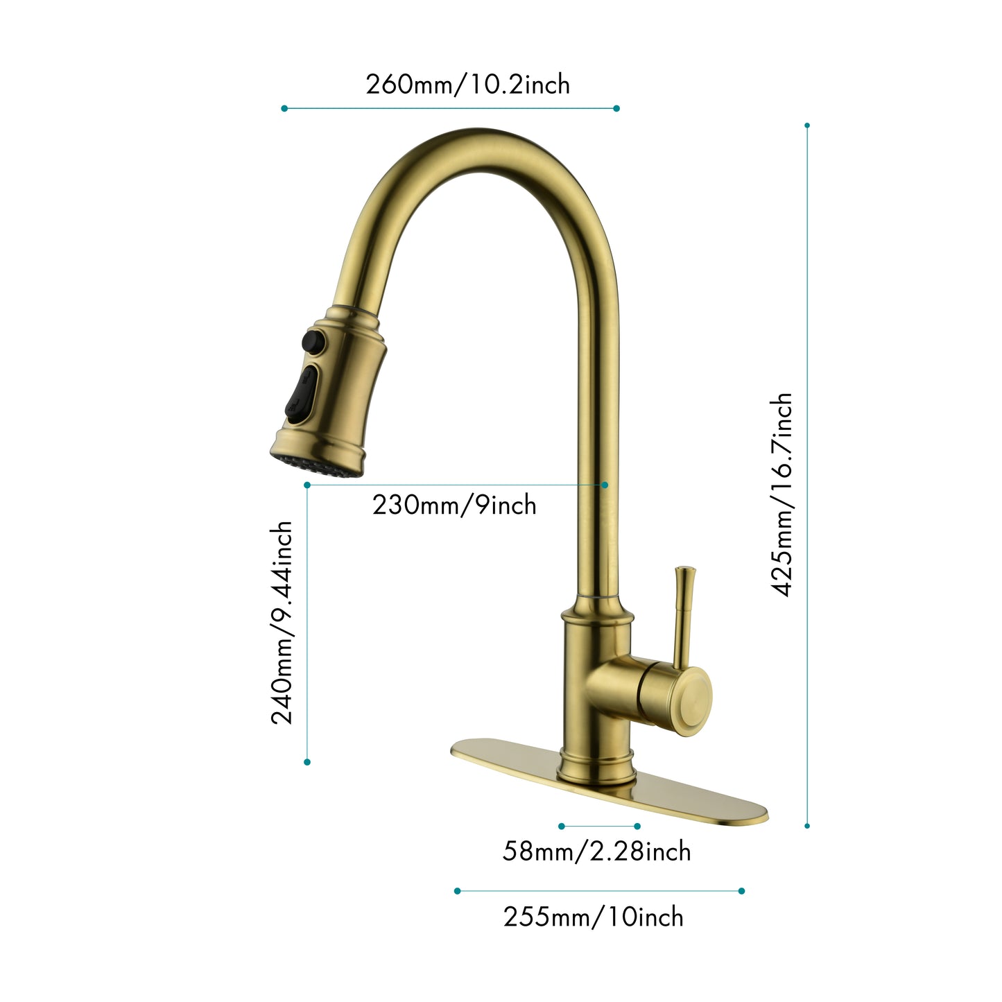 Touch Kitchen Faucet with Pull Down Sprayer