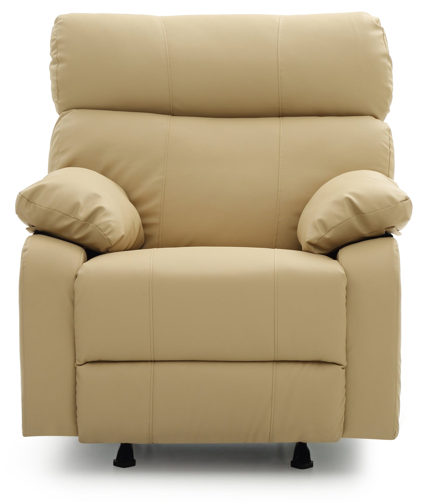 Manny G536-RC Beige Rocker Recliner with PU Material