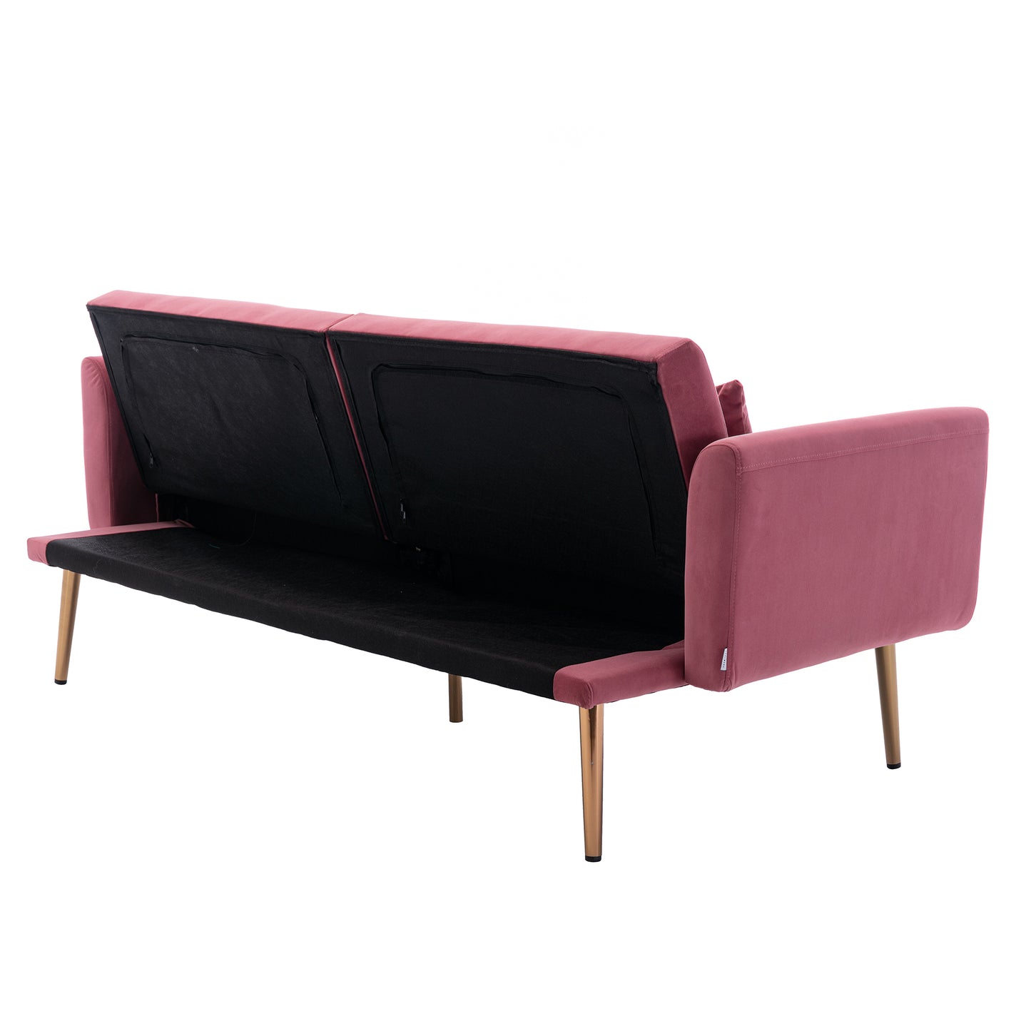 Velvet  Sofa , Accent sofa .loveseat sofa with  metal  feet