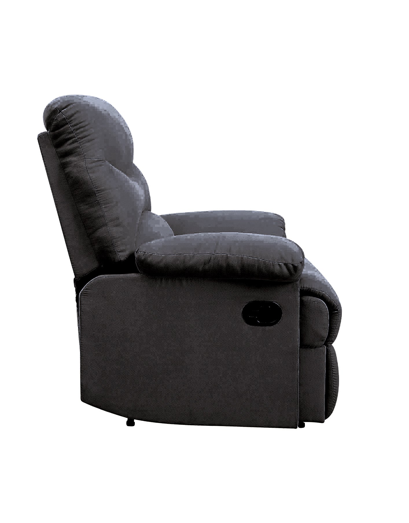 Black Woven Fabric Arcadia Recliner with Motion Mechanism