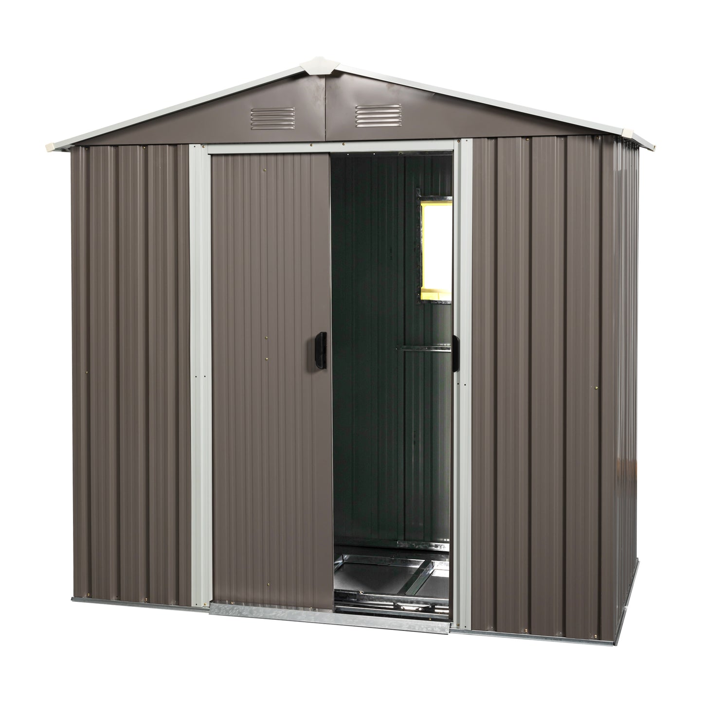 8ft x 4ft Outdoor Metal Storage Shed With window