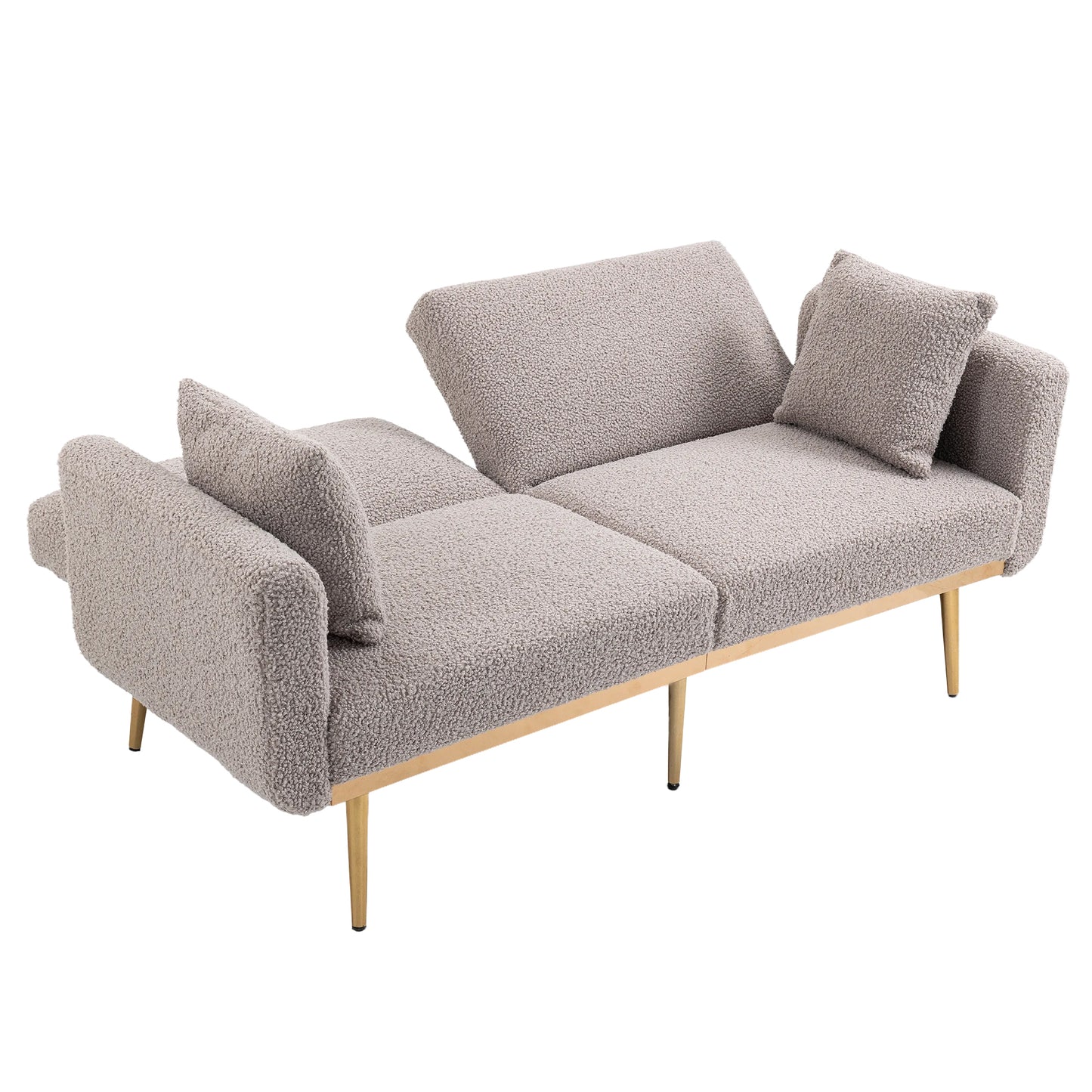 Velvet  Sofa , Accent sofa .loveseat sofa with metal  feet