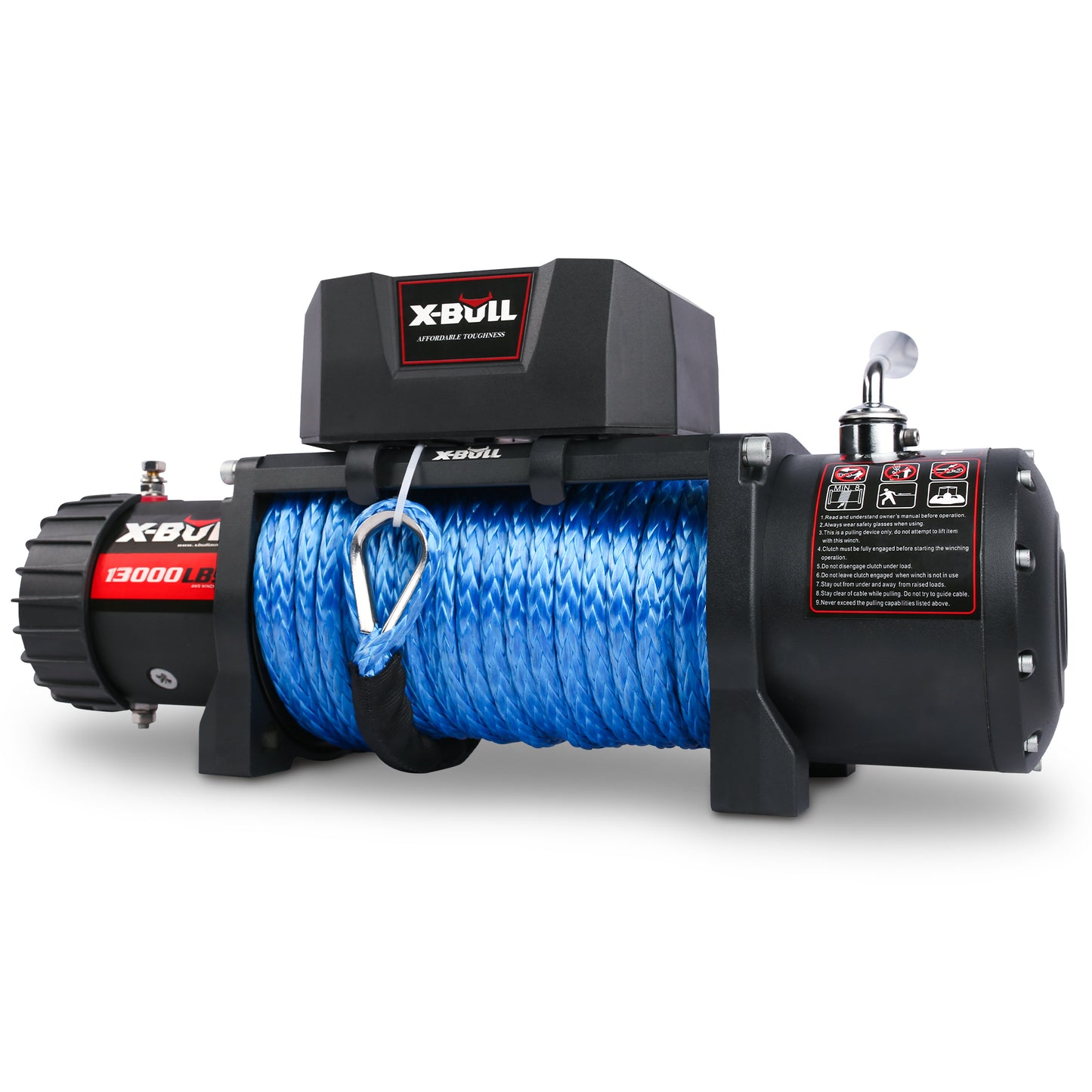 X-BULL Electric Winch 13000 LBS 12V with Synthetic Blue Rope