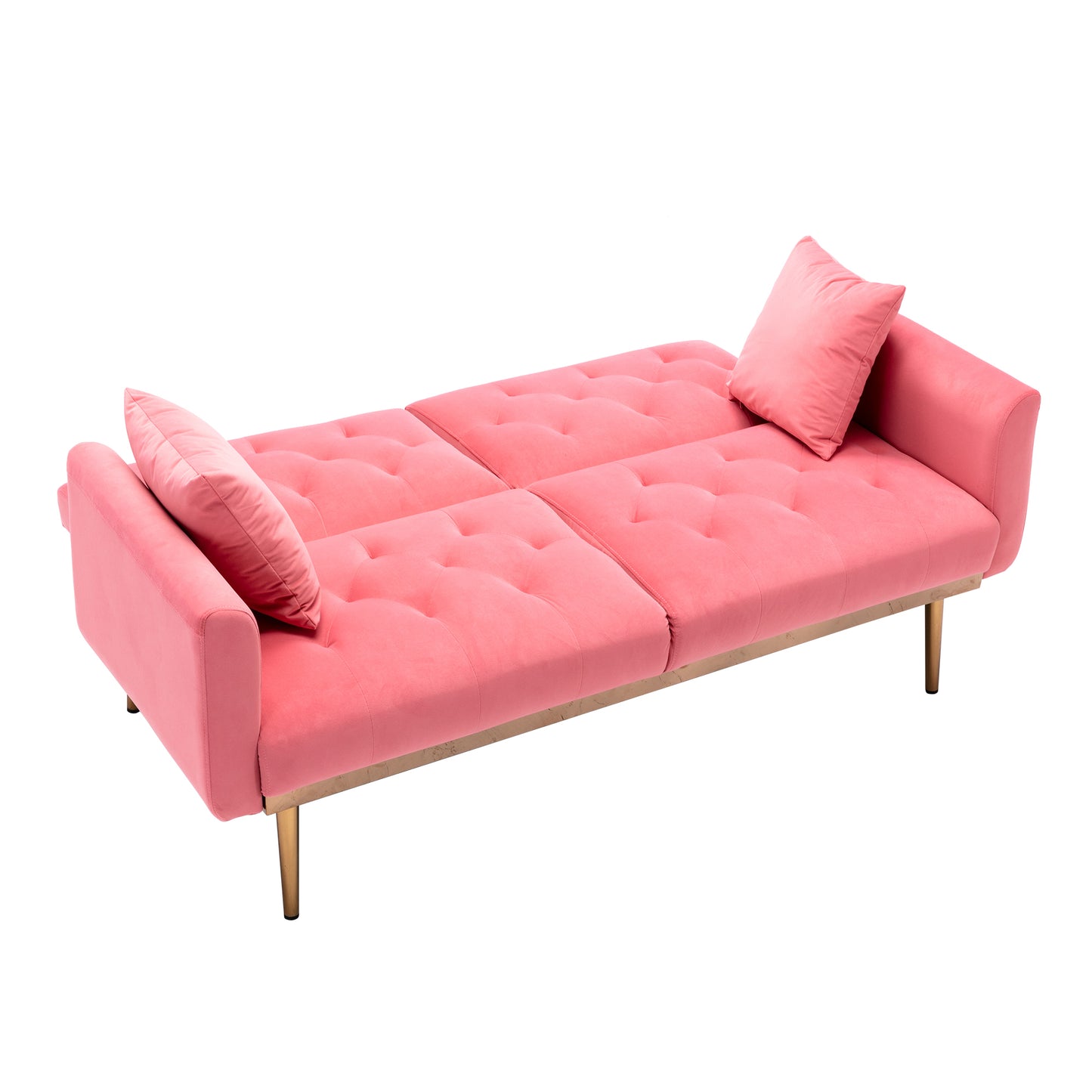 Velvet  Sofa , Accent sofa .loveseat sofa with metal  feet