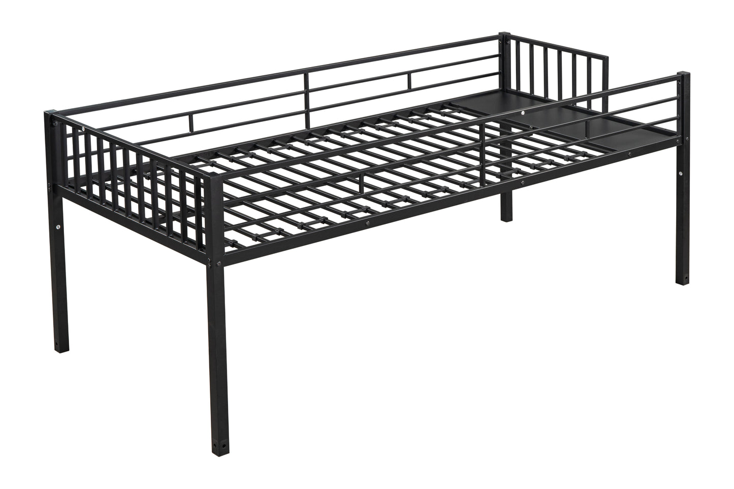 Convertible Metal Triple Bunk Bed - Space-Saving Solution with Noise Reduction