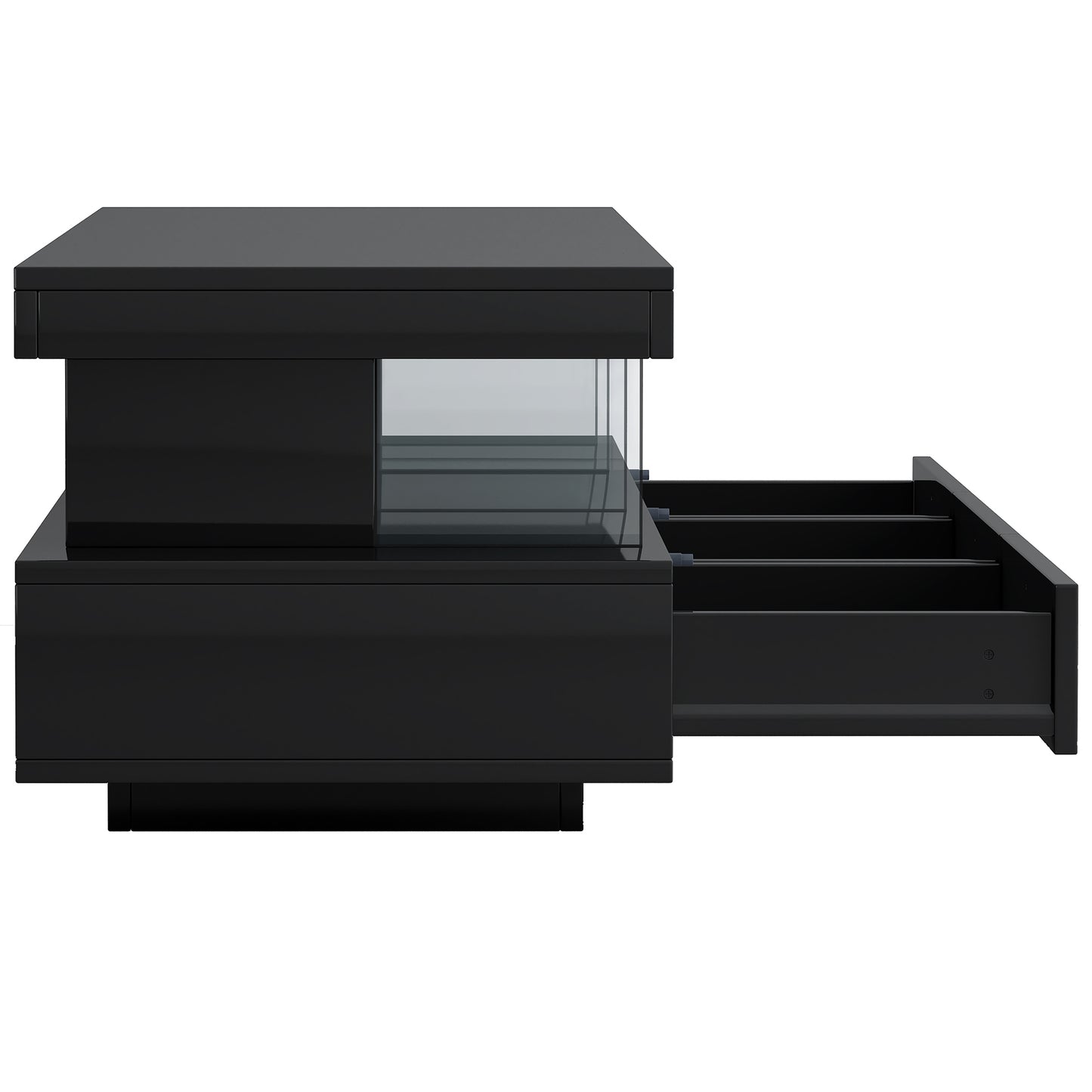 Sleek LED TV Stand with 16 Color Options and Abundant Storage for 70 TVs