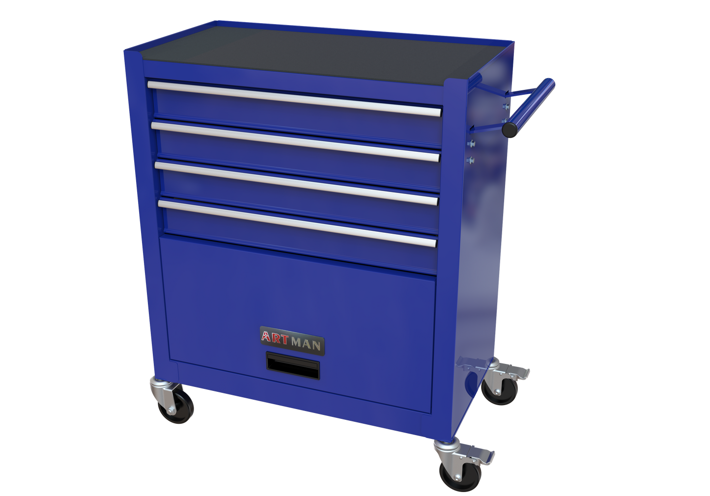 4 Drawers Tool Cabinet with Tool Sets--BLUE