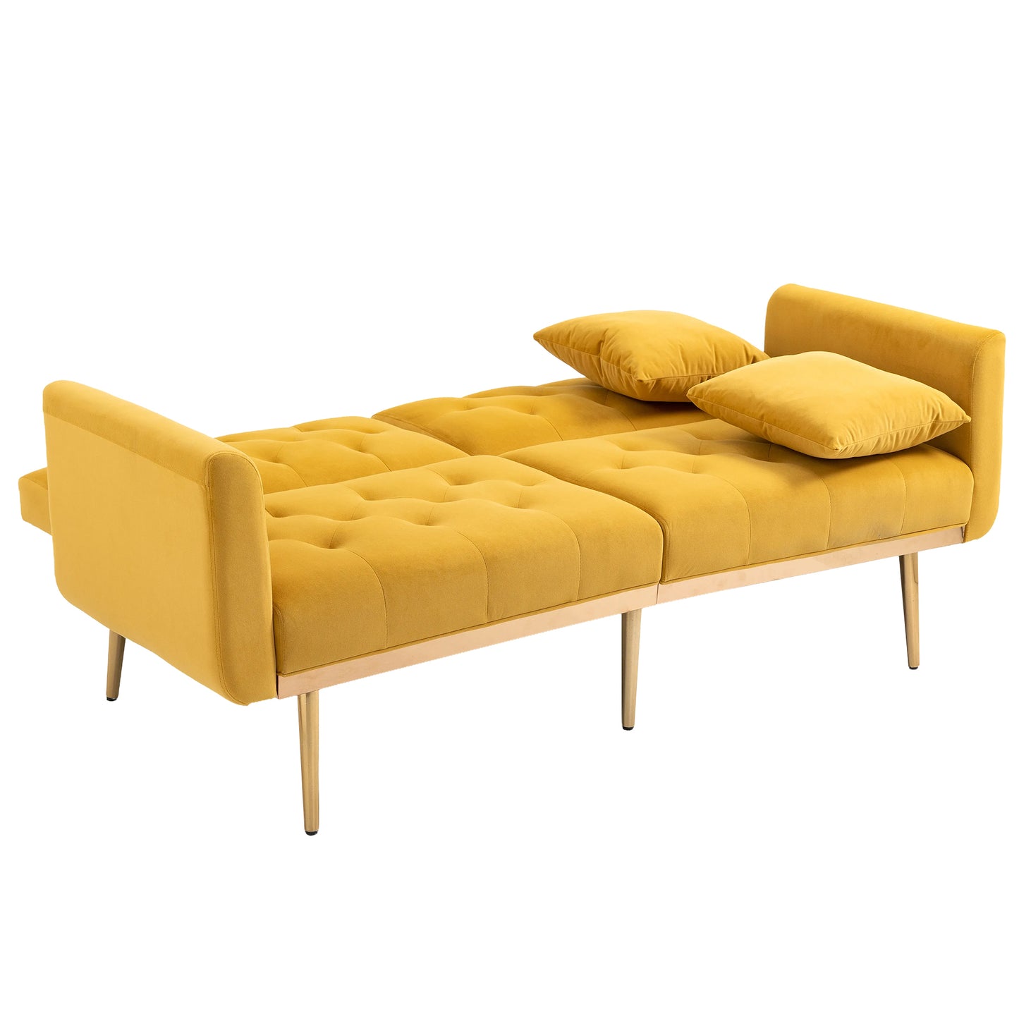 Velvet  Sofa , Accent sofa .loveseat sofa with metal  feet