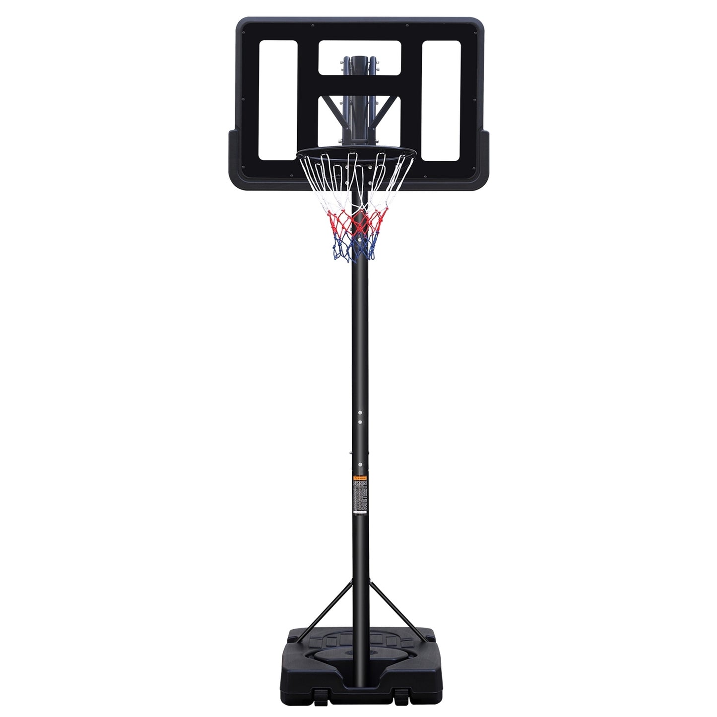 Teenagers Portable Basketball Hoop Height Adjustable basketball hoop stand 7.5ft - 10ft with 44 Inch Backboard and Wheels for Adults Teens