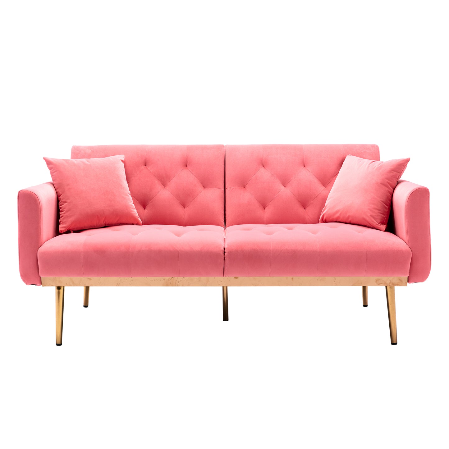 Velvet  Sofa , Accent sofa .loveseat sofa with metal  feet