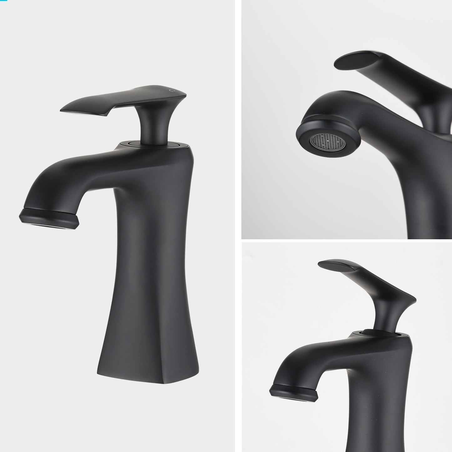 Sleek Single Handle Stainless Steel Bathroom Sink Faucet