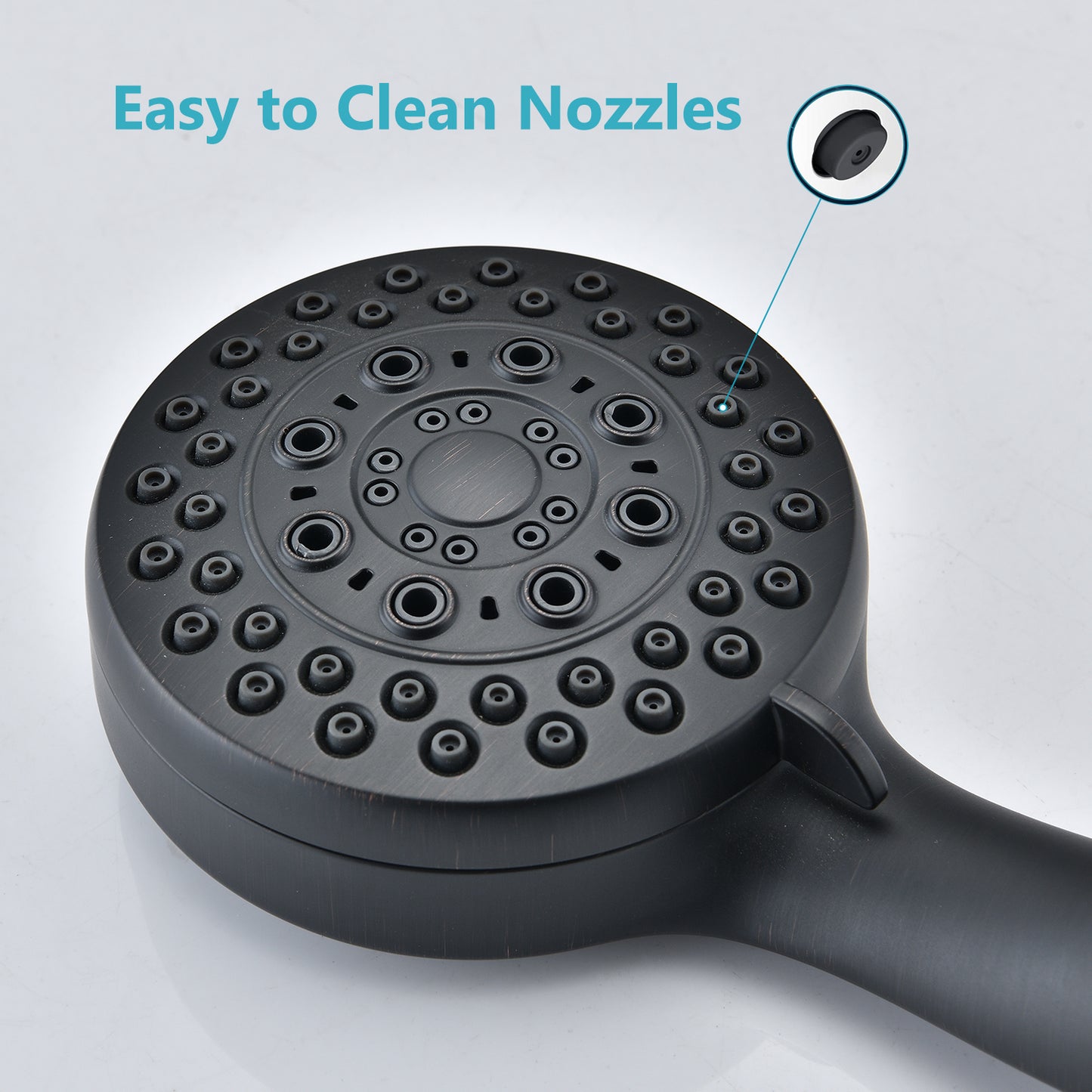 Luxurious Oil Rubbed Bronze Handheld Shower Head with High Pressure Performance