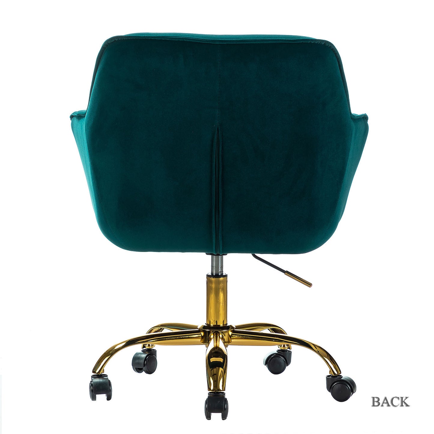 Somnus Task Chair With Tufted Back and Golden Base