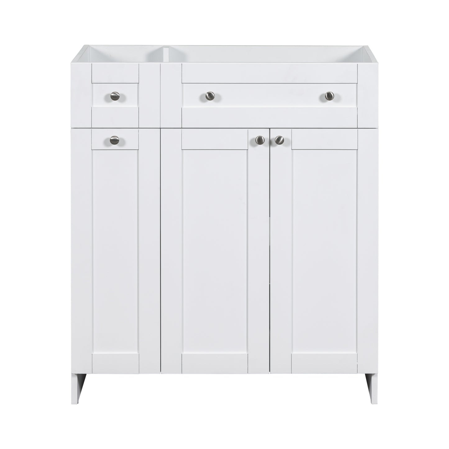 [Cabinet Only] 30" Bathroom Vanity-White(Sink not included)