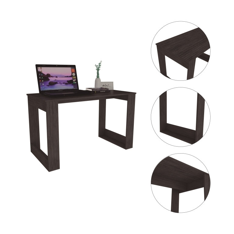 Stylish Oak Computer Desk with Spacious Worksurface and Elegant Leg Design