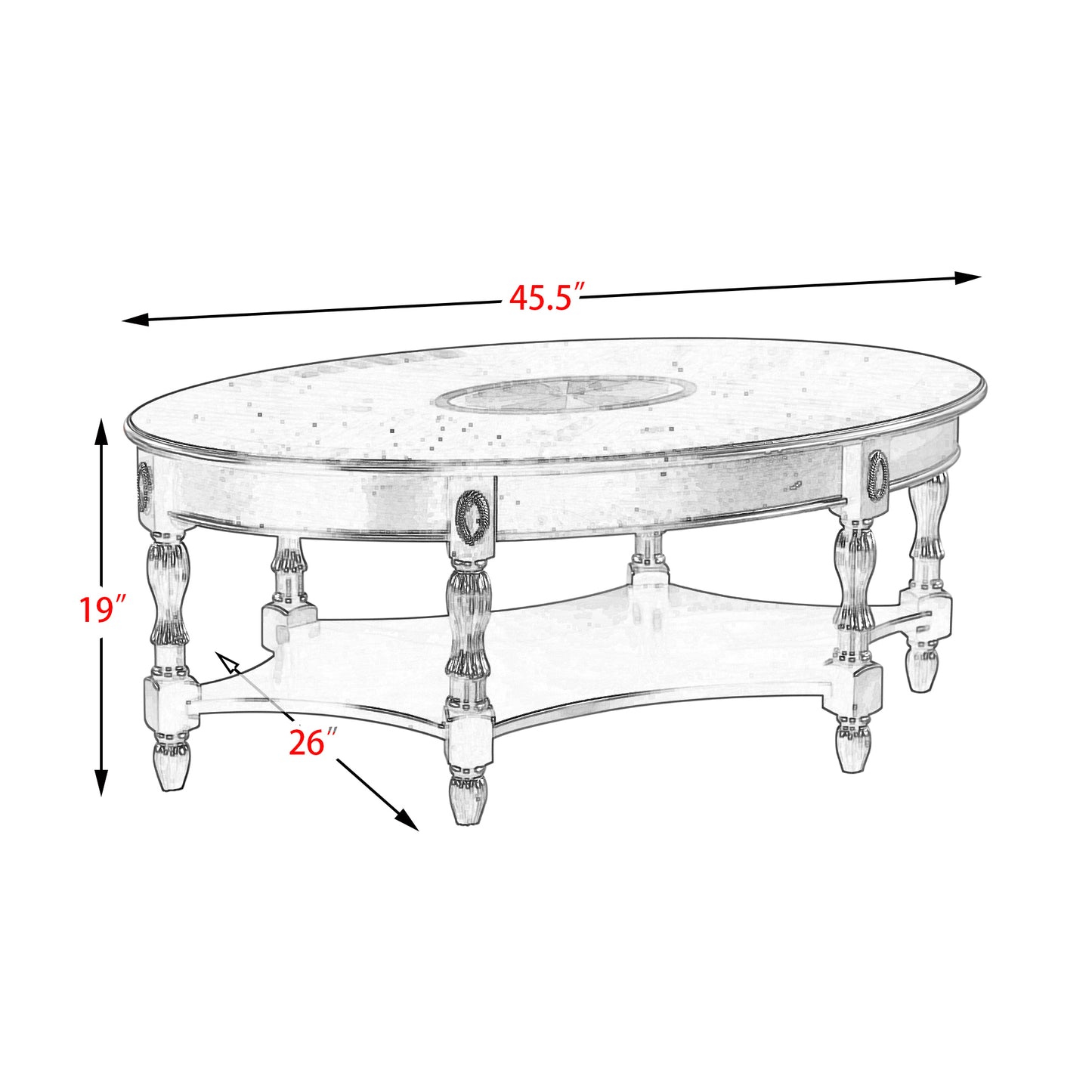 Luxurious American Cherry Wood Coffee Table with Built-in Drawer