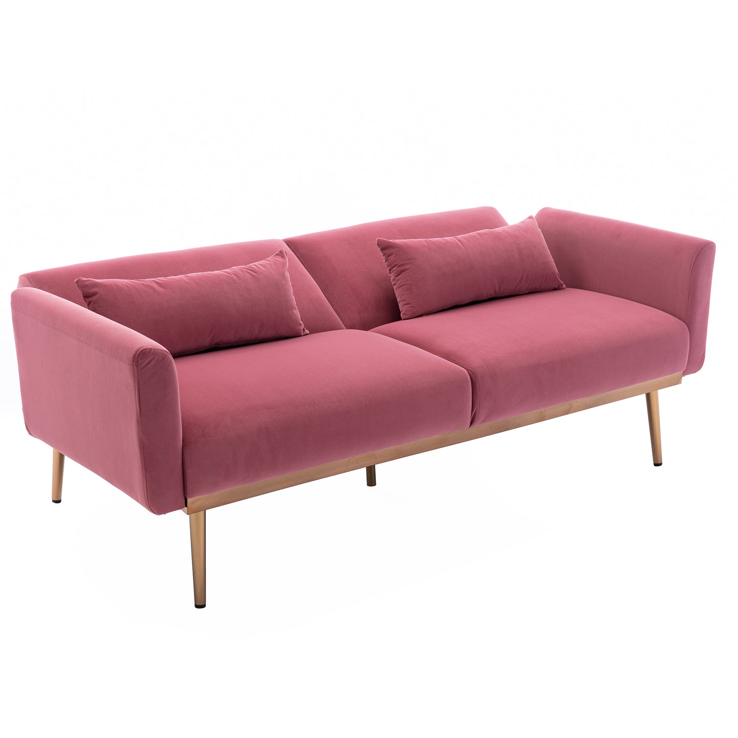 Velvet  Sofa , Accent sofa .loveseat sofa with  metal  feet