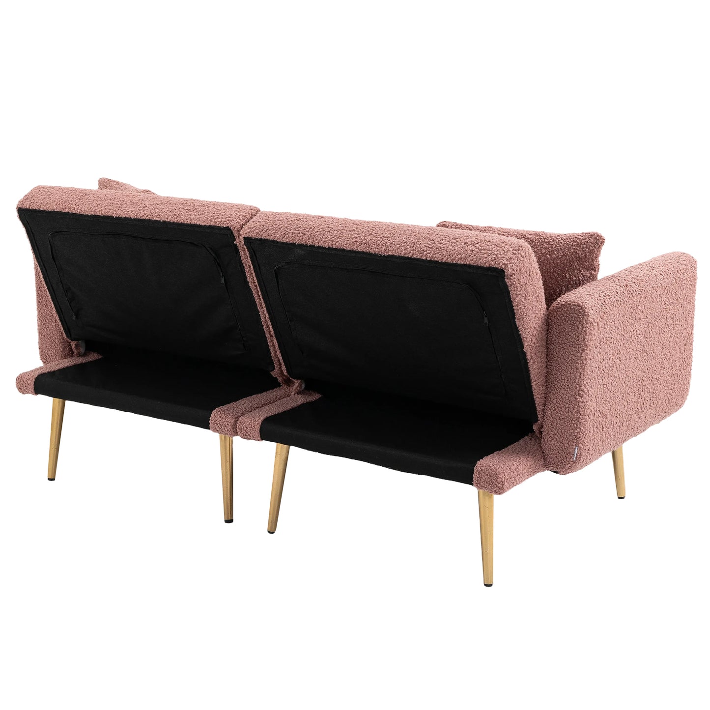 Velvet  Sofa , Accent sofa .loveseat sofa with metal  feet