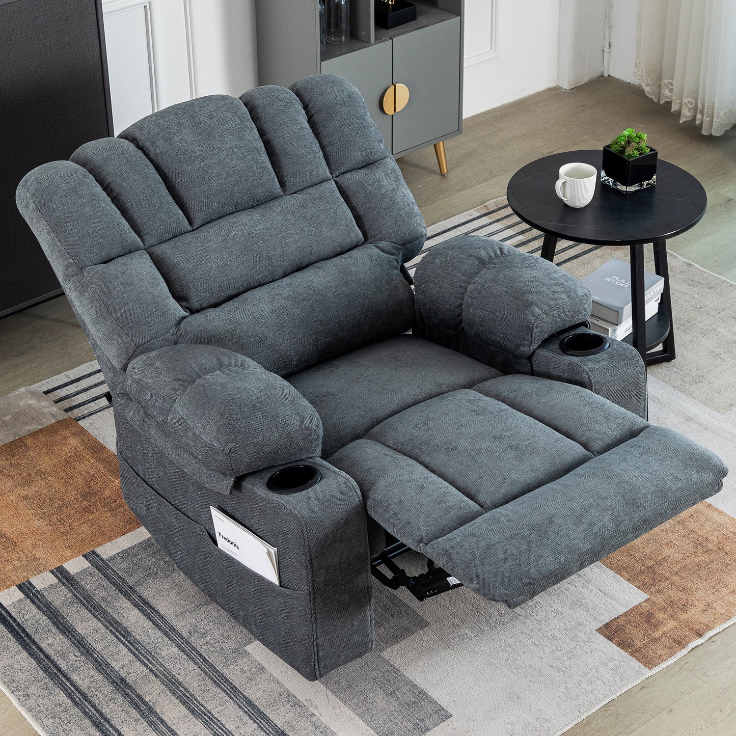 Massage Recliner Chair with Heating, Vibration, and Extended Size