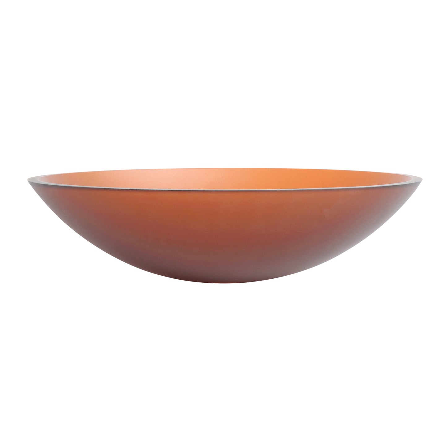 Tempered Glass Matte Bathroom Vessel Sink, Oval Bathroom Basin (Tempered Glass Matt Tea)