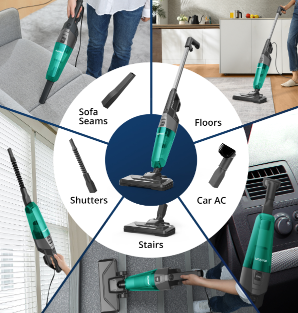 5-in-1 Portable Bagless Vacuum Cleaner