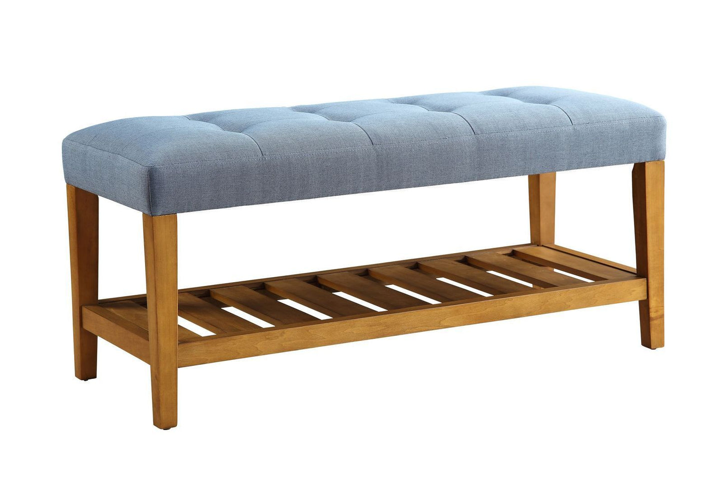 ACME Charla Bench in Blue & Oak 96684