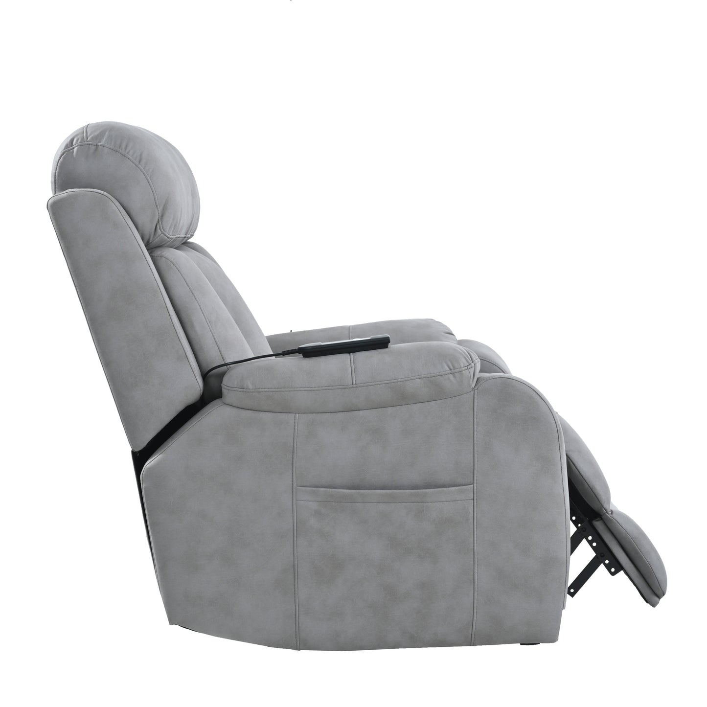 Elderly-Friendly Light Gray Electric Power Lift Recliner Chair