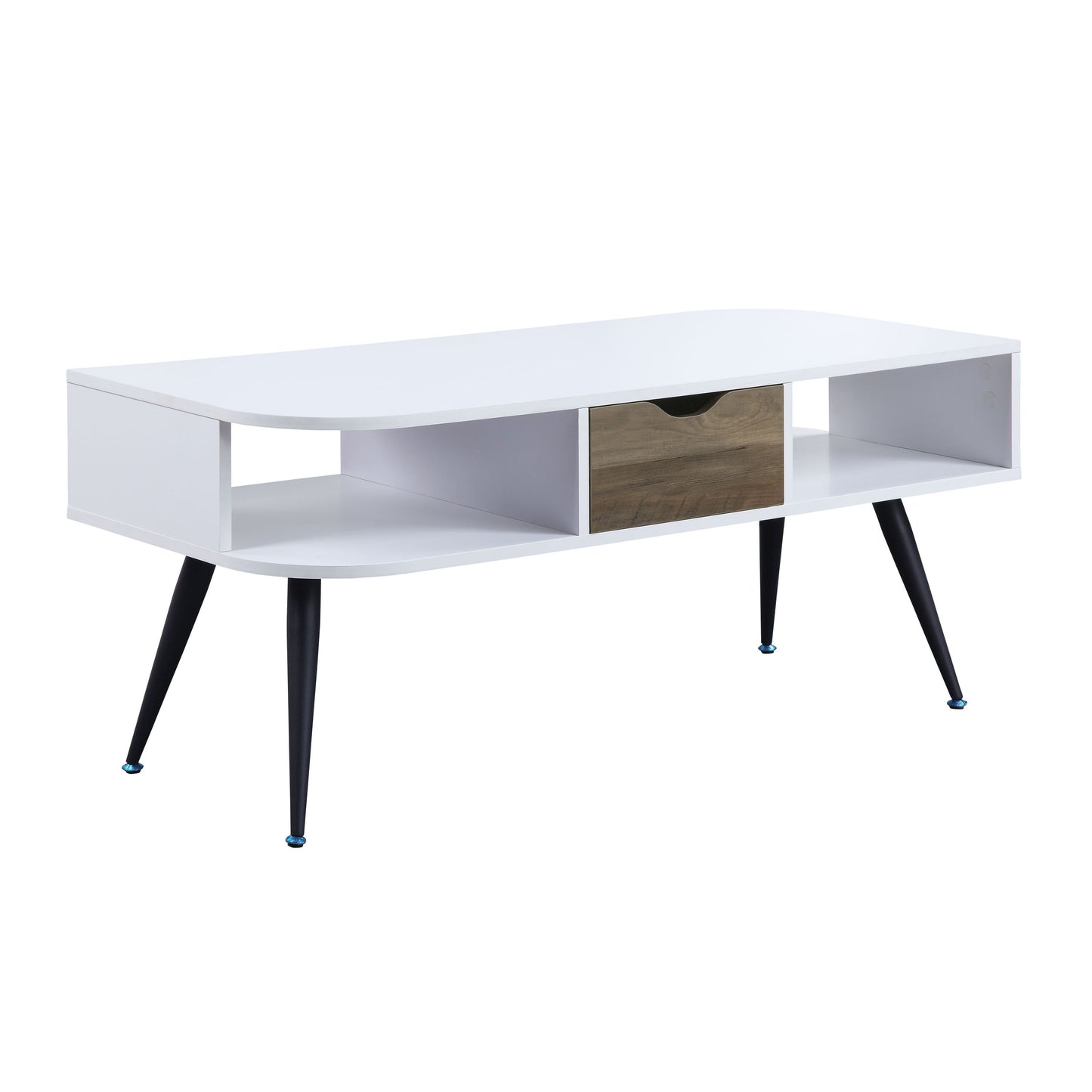 Versatile Halima Coffee Table in White & Black Finish LV00322