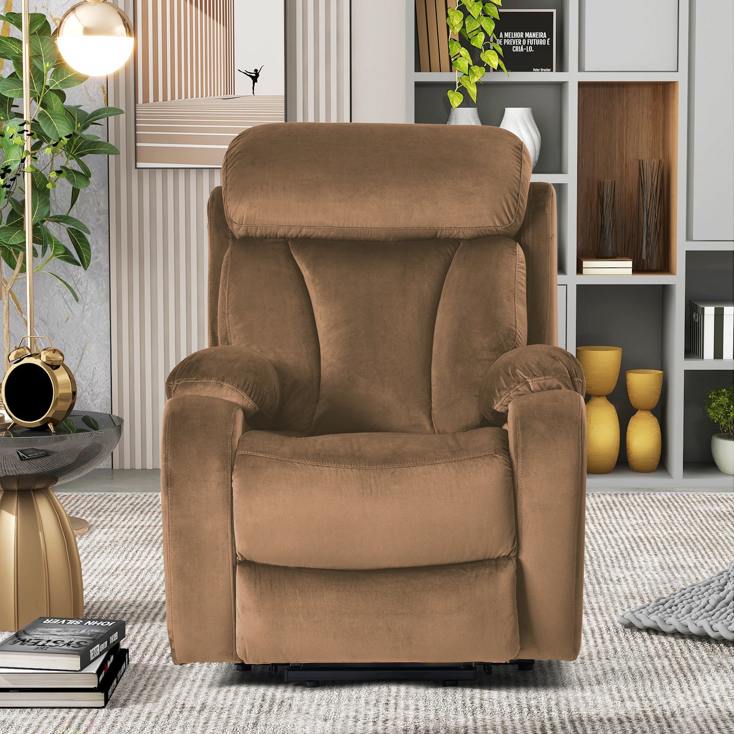 Electric Lift Recliner Chair with Remote Control and Wide Seat for Seniors