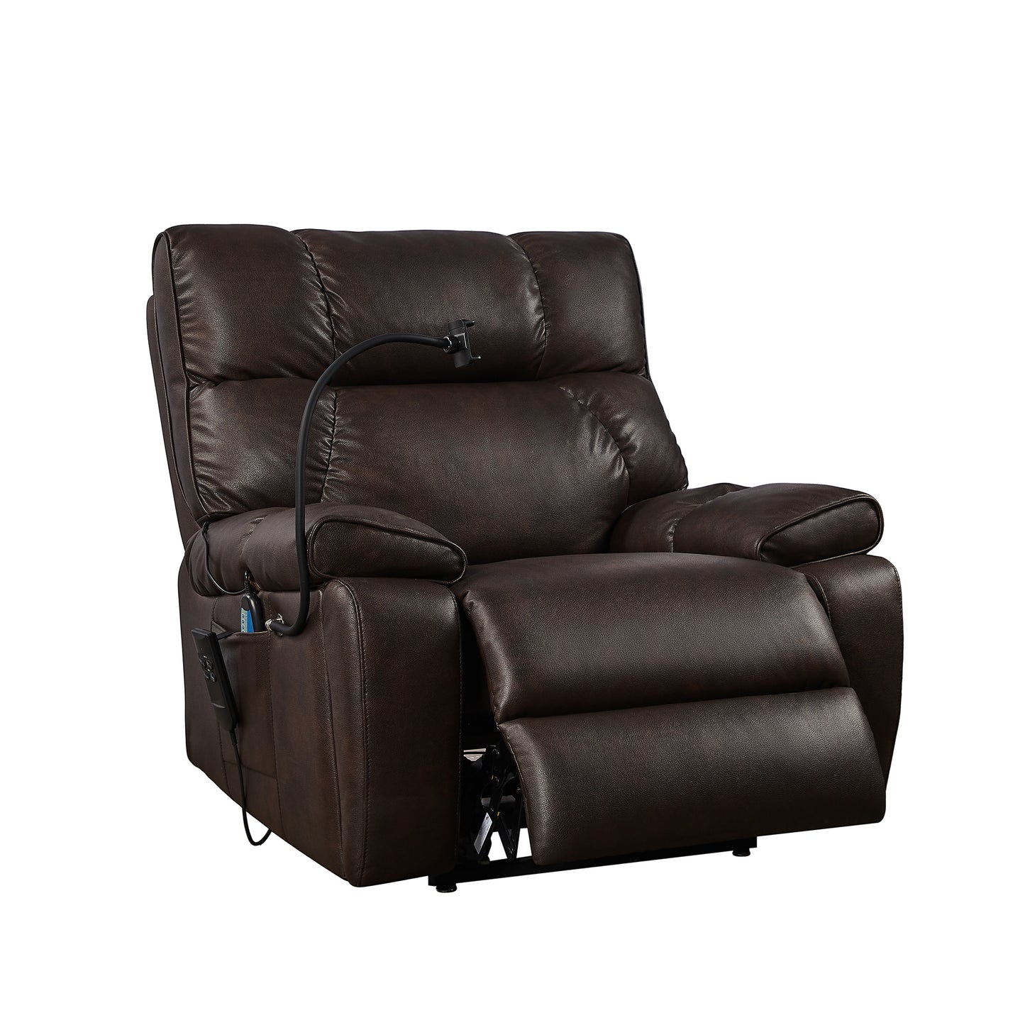 Electric Power Lift Recliner Chair with Massage, Heat, and Phone Holder for Seniors