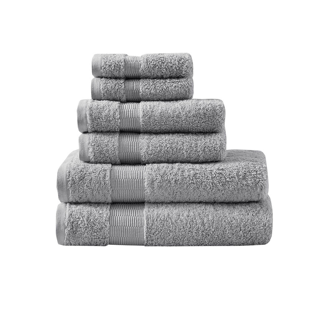 Luxury Madison Park Signature Luxor Egyptian Cotton Towel Set - 6 Piece