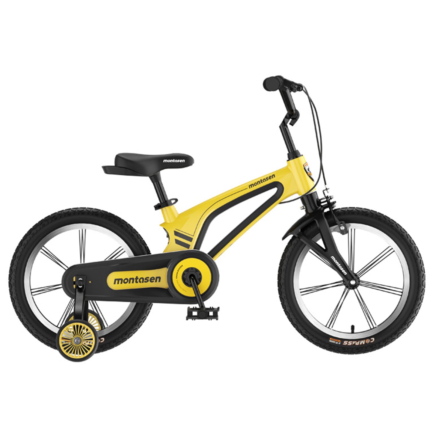 14" Kids Bike for Girls and Boys, Magnesium Alloy Frame with Auxiliary Wheel, Kids Single Speed Cruiser Bike.