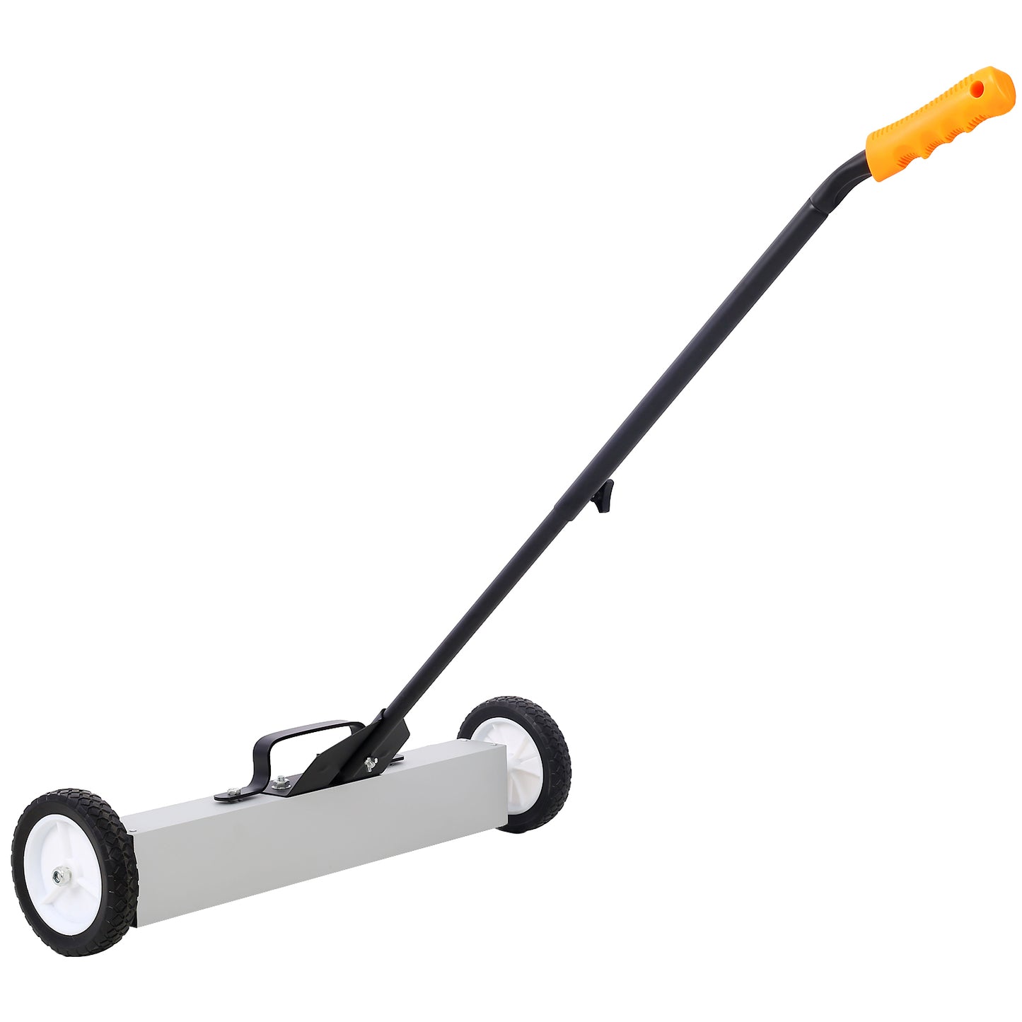 24'' Rolling Magnetic Pick-Up Sweeper, Heavy Duty Push-Type with Release, for Nails Needles Screws Collection,30 Pound Capacity